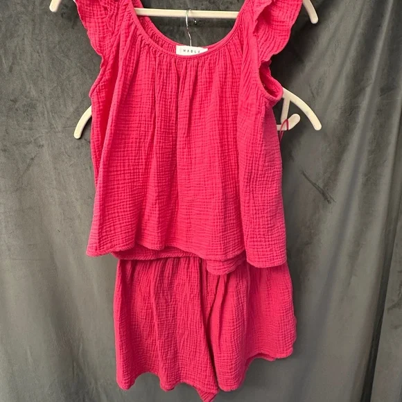 Mable Hot Pink Two Piece - Picture 2 of 3